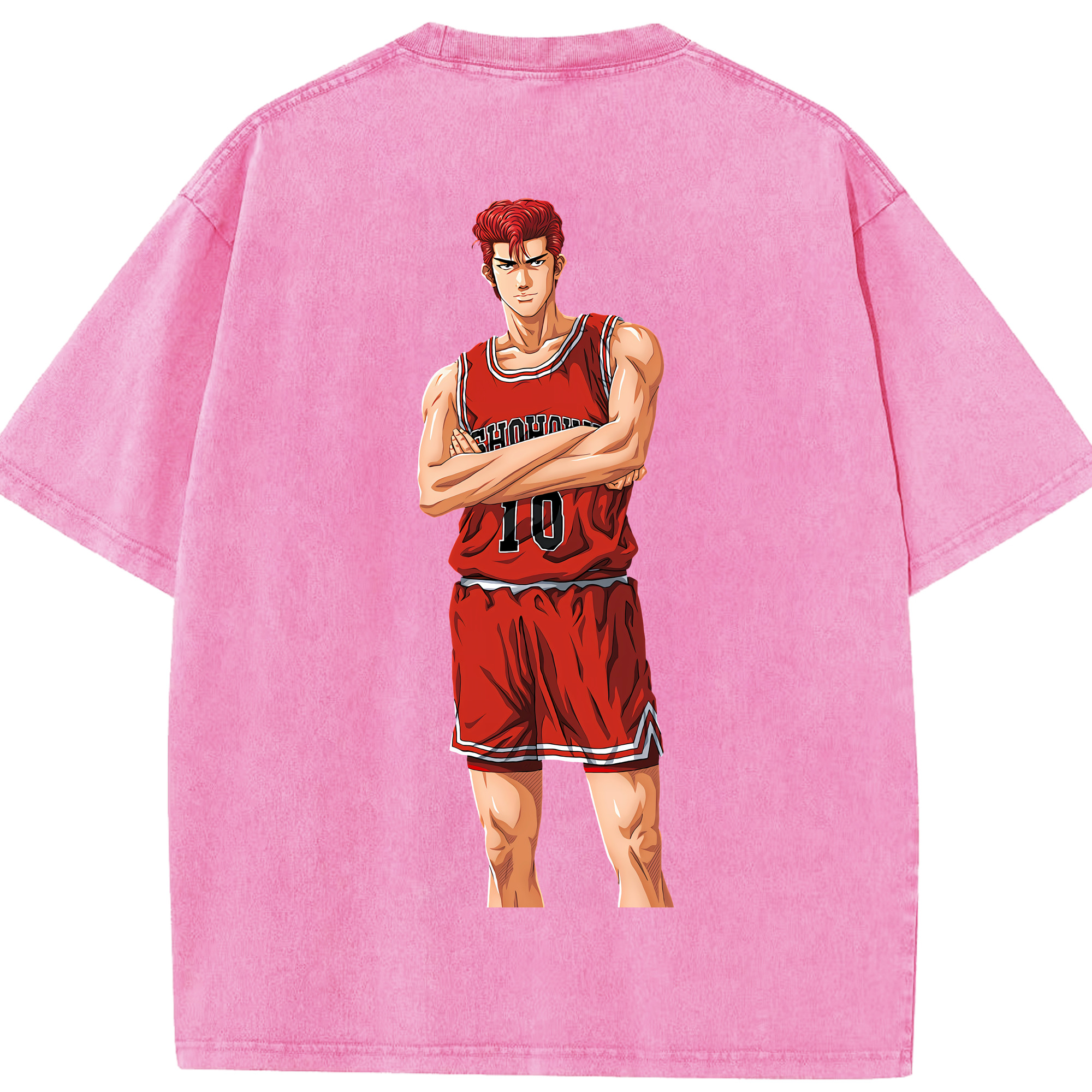 （画像用） SLAM DUNK／スラムダンク 綿100% ヴィンテージ風 半袖Tシャツ（背面プリント）